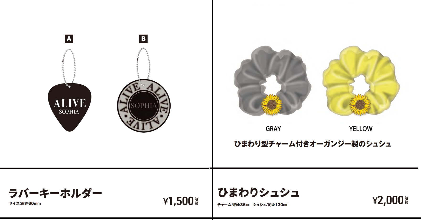 ツアーグッズ拡大版 | SOPHIA official web site